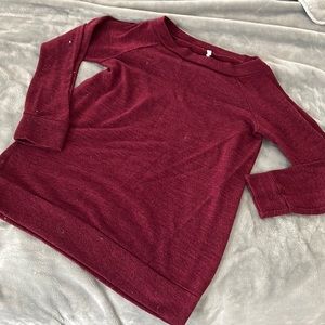 Bees on River red maternity sweater